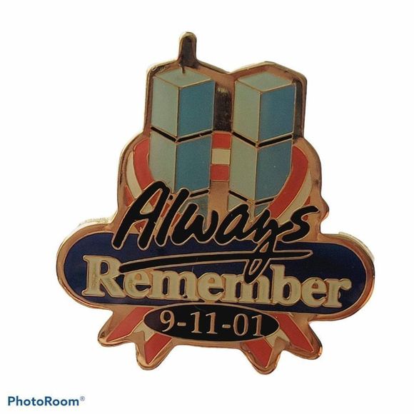 Hogeye Accessories - Always Remember 9-11-01 Twin Towers Pin Brooche US